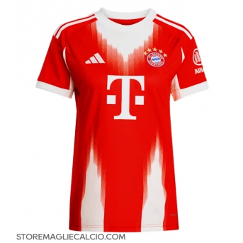 Bayern Munich Maglia Gara Casa Repliche 2025-26 Donna Maniche Corte